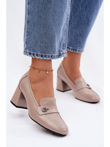 Дамски кожени ниски обувки Vinceza