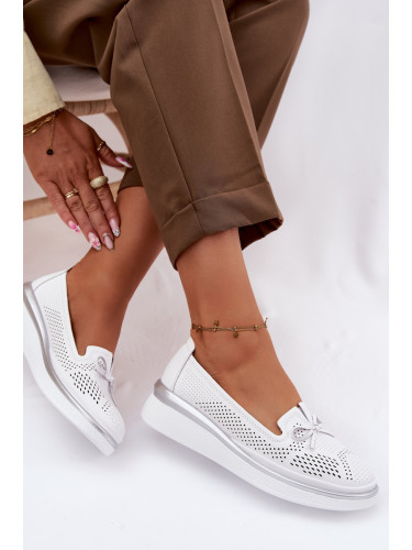 Ниски обувки от перфорирана кожа S. Barski