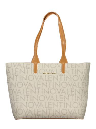 Бежова чанта за рамо Valentino