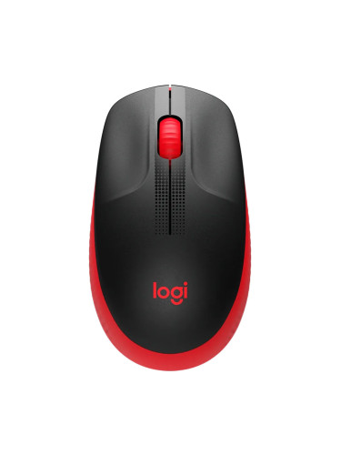 Безжична мишка Logitech M190 черна/чрв
