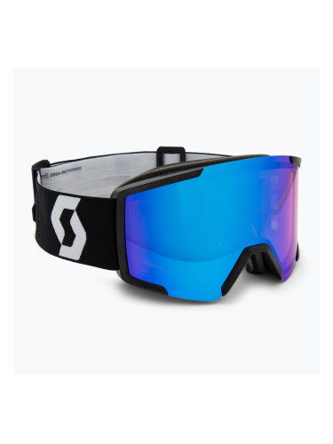 Скиорски очила SCOTT Shield mineral black/white/amp illuminator blue chrome