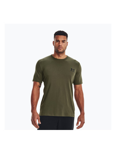 Мъжка тениска Under Armour Sportstyle Left Chest marine green/black