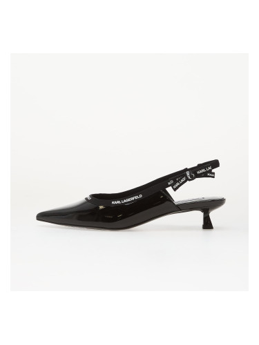 Сникърси Karl Lagerfeld Jeans Pasha Ribbon Sling Black Patent Lthr EUR 36