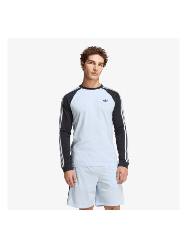 Тениска adidas 3-Stripes Long-Sleeve Top Long-Sleeve Top Crystal Sky XXL