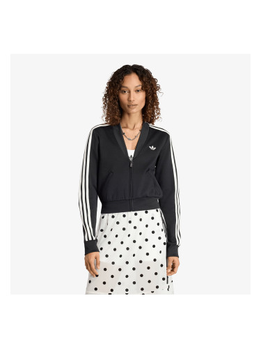 Суитшърт adidas V-Neck Superstar Track Top Black L