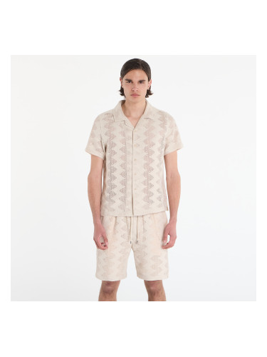 Риза Guess Jeans Lattice Knit Shirt Light Oak M