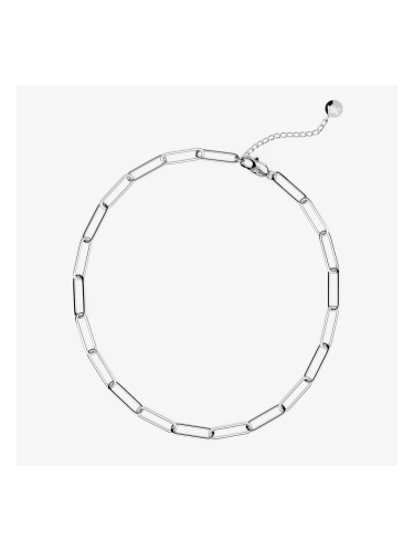 Огърлица FURIOSA® Paperclip Fire Chain - 40+5 cm Silver Universal