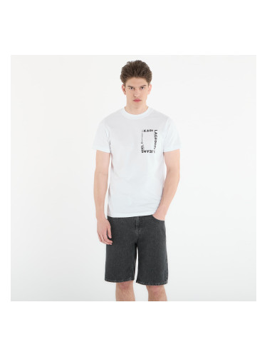 Тениска Karl Lagerfeld Jeans Slim Ss Frame Logo Tee White M