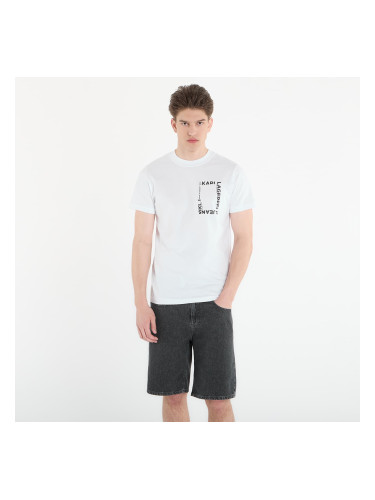 Тениска Karl Lagerfeld Jeans Slim Ss Frame Logo Tee White S