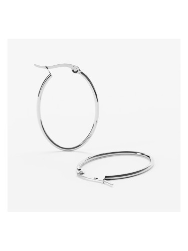 Обеци FURIOSA® Loop Hoop Earrings Silver Universal
