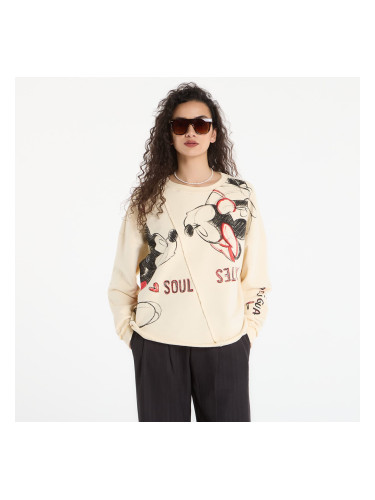 Суитшърт Desigual Sweat Muak Mickey Sweat Beige L