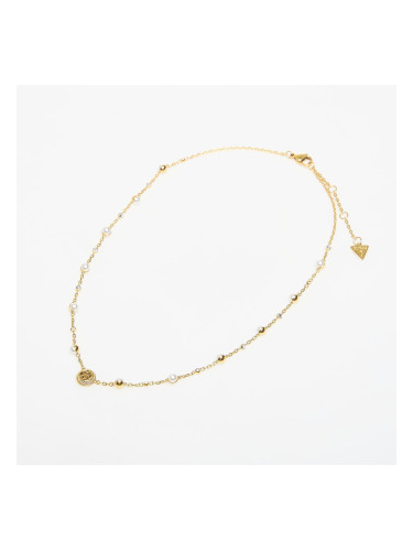 Огърлица GUESS Tiny Pearly Yellow Gold Universal