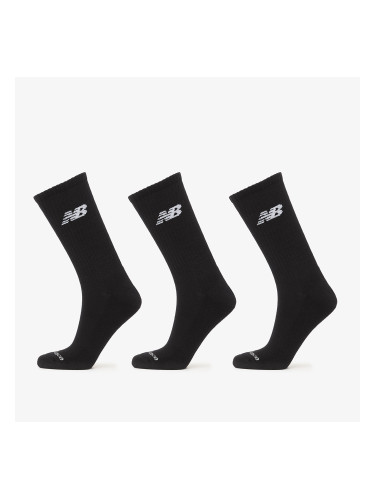 New Balance Everyday Crew 3-Pack Black L