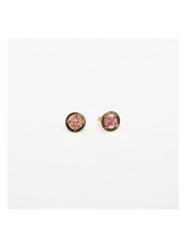 Обеци GUESS Secret Garden Yellow Gold/ Pink Universal