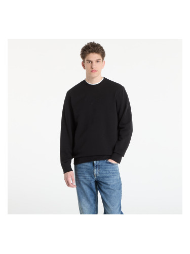 Суитшърт GUESS Cn Ls Embossed Logo Sweatshirt Jet Black M