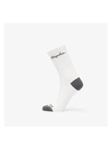Чорапи Rapha Logo Socks White/ Grey L
