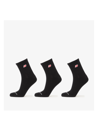 Чорапи New Balance Red Patch Logo Ankle 3-Pack Black L