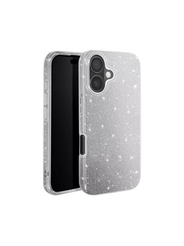 Силиконов кейс bSmart Glitter 3в1 за Samsung Galaxy A37 сребрист