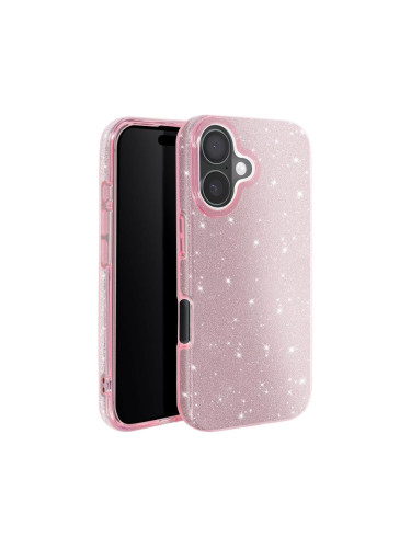 Силиконов кейс bSmart Glitter 3в1 за Samsung Galaxy A57 розов