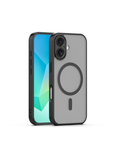 Кейс Mag Matt с отвори за камерите за iPhone 17 (6.3) черен