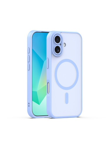 Кейс Mag Matt с отвори за камерите за iPhone 17 (6.3) светлосин