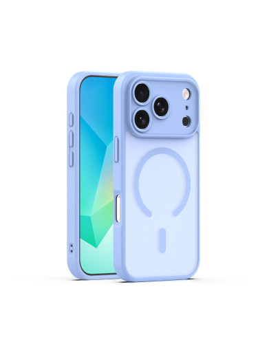 Кейс Mag Matt с отвори за камерите за iPhone 17 Pro Max (6.9) светлосин