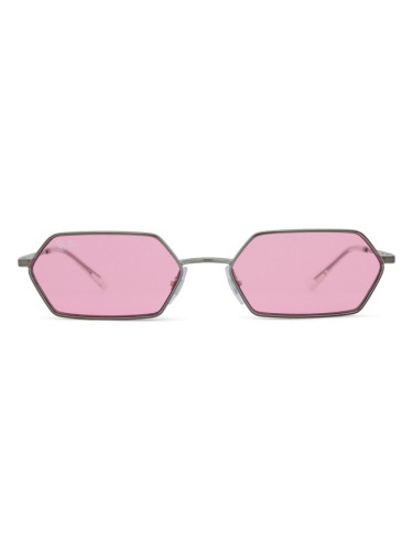 Ray-Ban Yevi RB3728 004/84 - правоъгълна слънчеви очила, unisex, сребърни