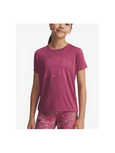 UNDER ARMOUR Tech Varsity Graphic Tee Fuchsia