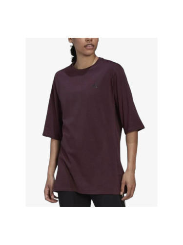 ADIDAS Run Icons Made With Nature Short Sleeve Tee Red