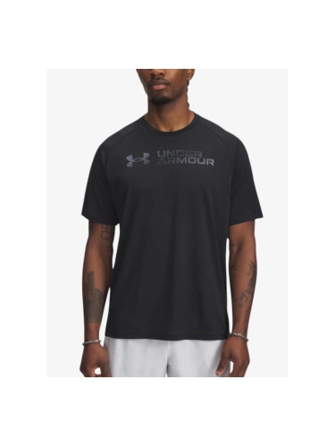 UNDER ARMOUR Tech Reflective Ss Tee Black