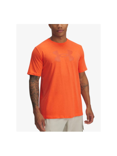 UNDER ARMOUR Reflective Big Logo Ss Tee Orange
