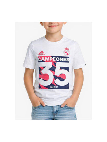 ADIDAS x Real Madrid La Liga Champion 21 T Tee White