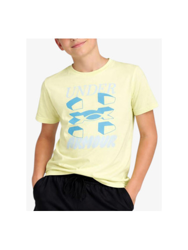 UNDER ARMOUR Split Big Logo Tee Yellow