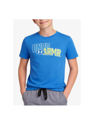 UNDER ARMOUR Overlay Wordmark Tee Blue