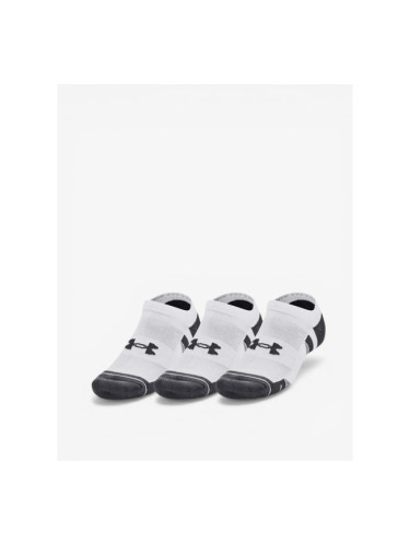 UNDER ARMOUR 3-Packs Performance Cotton No Show Socks White