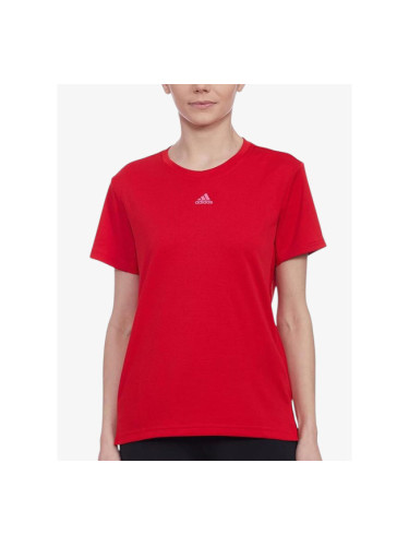 ADIDAS Printed Round Neck Tee Red