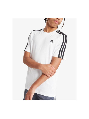 ADIDAS Essentials 3-Stripes Cotton Tee White