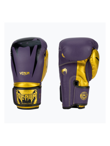 Боксови ръкавици Venum Giant 3.0 тъмнолилаво/златно