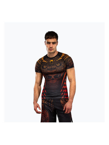 Мъжки рашгард Venum Quetzal Fury Rashguard black/fury red/tangerine