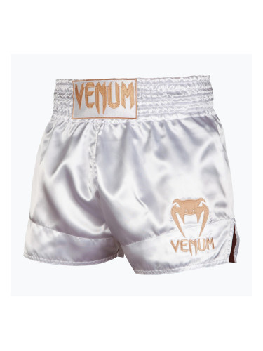 Мъжки шорти за тренировка Venum Classic Muay Thai white/gold