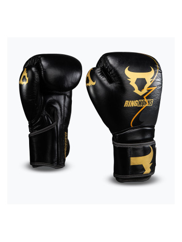 Боксови ръкавици Venum Ringhorns Charger Boxing black/gold