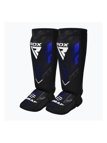 Протектори за пищяли и стъпала RDX IMMAF Approved Neoprene Shin Instep SGN-IMF-1U blue