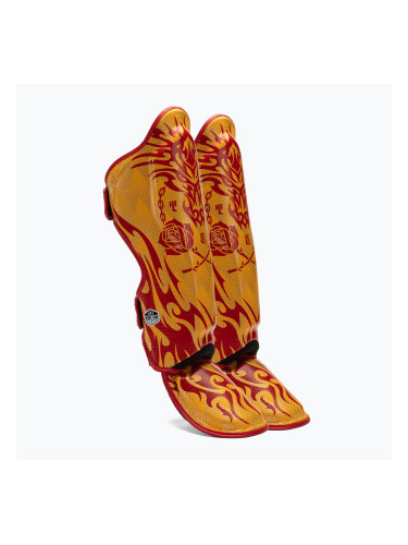 Протектори за подбедрица и стъпалаа Top King Dragon yellow