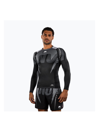 Мъжки рашгард с дълъг ръкав Venum Adrenaline Rashguard black/silver grey