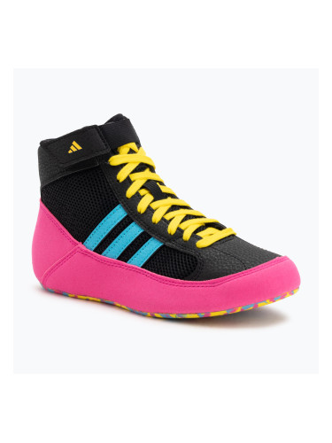 Боксьорски обувки adidas Havoc core black/signal cyan/yellow