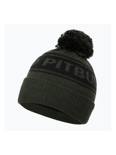 Мъжка зимна шапка Pitbull Beanie Vermel olive/black