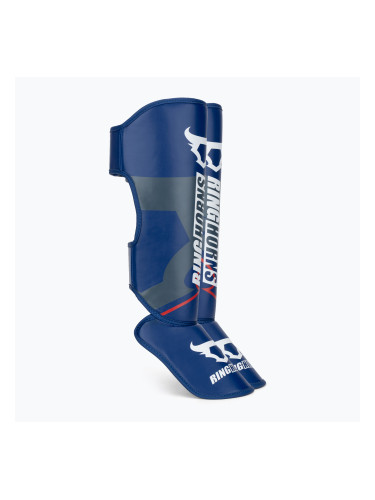 Протектори за пищяли и стъпала Venum Ringhorns Charger Shin navy blue/red