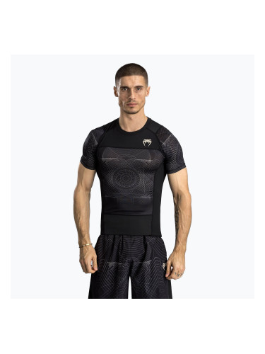 Мъжки рашгард Venum G-Fit Air Men'S Short Sleeve Rashguard deep black/desert sand