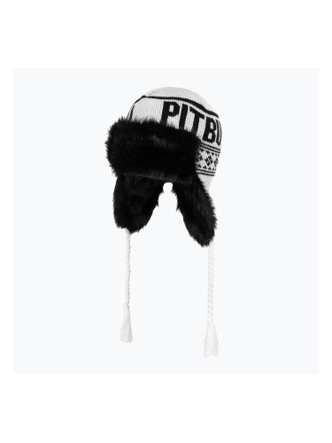 Мъжка зимна шапка Pitbull Beanie Mission Bay white/black