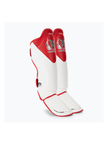 Протектори за подбедрици и стъпала Top King Shin Guards Blend white/red